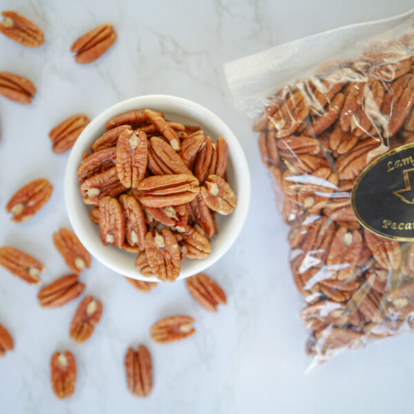 Raw Shelled Pecan Halves, 1# bag - Image 4